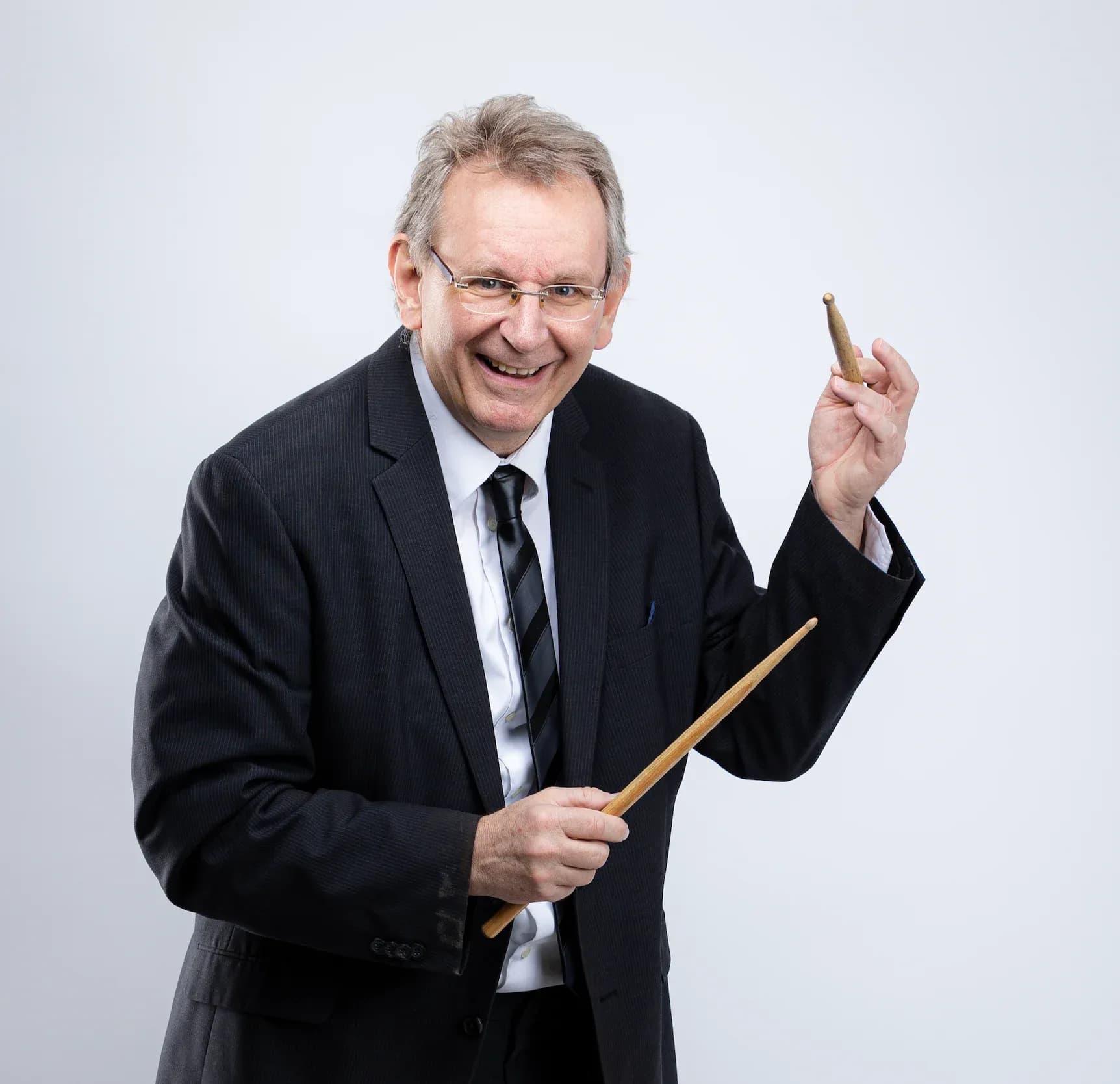 Martin Meyer am Instrument, Porträt